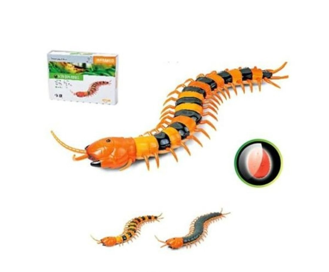 

Наша Игрушка Сколопендра, Сколопендра, ИК пульт, встроен. аккум. 3,7V, USB кабель, эл. пит. 3*AG13 вх. в комплект, в ассорт.