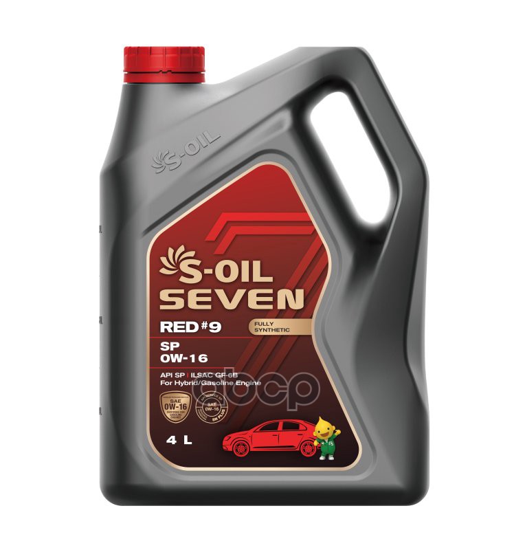 S-Oil S-Oil 7 Red#9 Sp/Sn Plus. Hybrid 0W-16 4Л.Синтетика