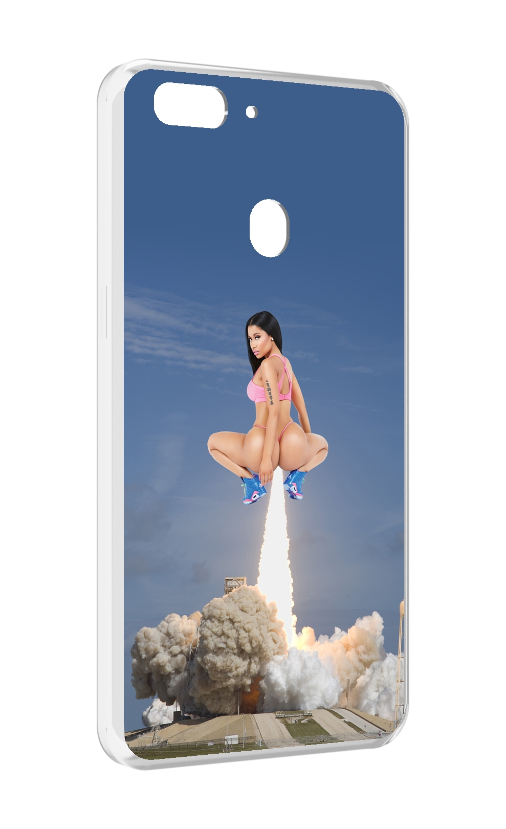 

Чехол MyPads ники-минаж-ракета детский для Oppo Realme 2, Прозрачный, Tocco
