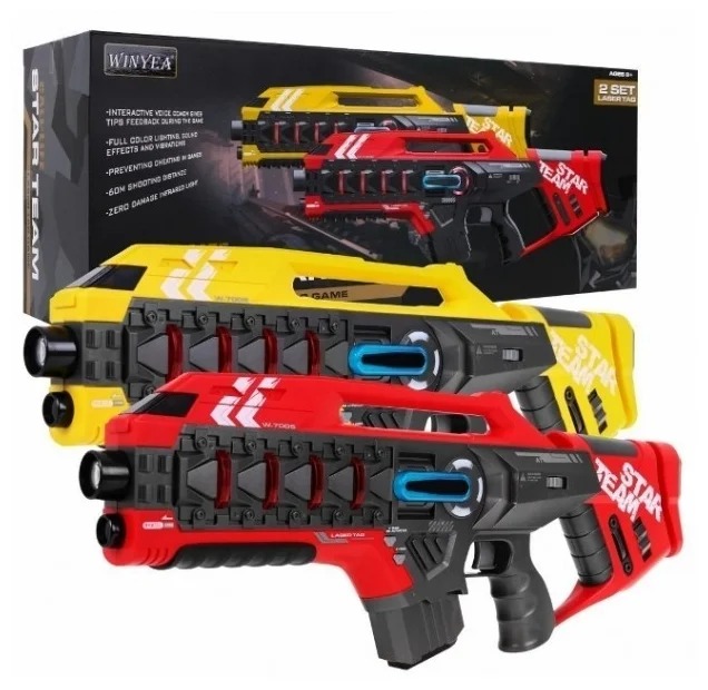 

Набор для лазертага Winyea Call of Life Star-Team 2 автомата, красный и желтый - W7006D, Красный;желтый
