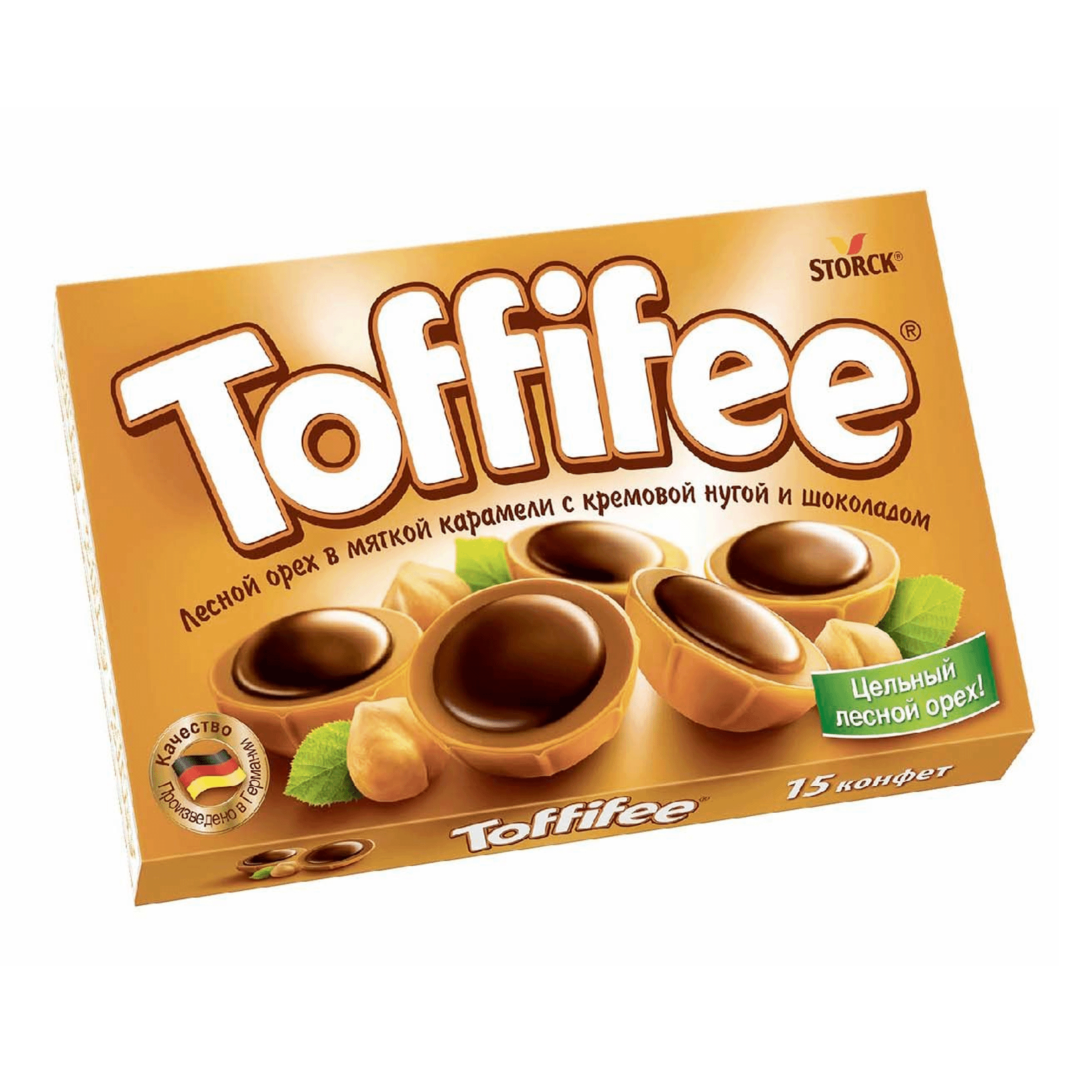 Ирис Toffifee Санта с лесным орехом 125 г