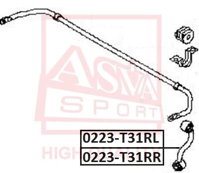 

Тяга стабилизатора ASVA задняя левая 0223T31RL