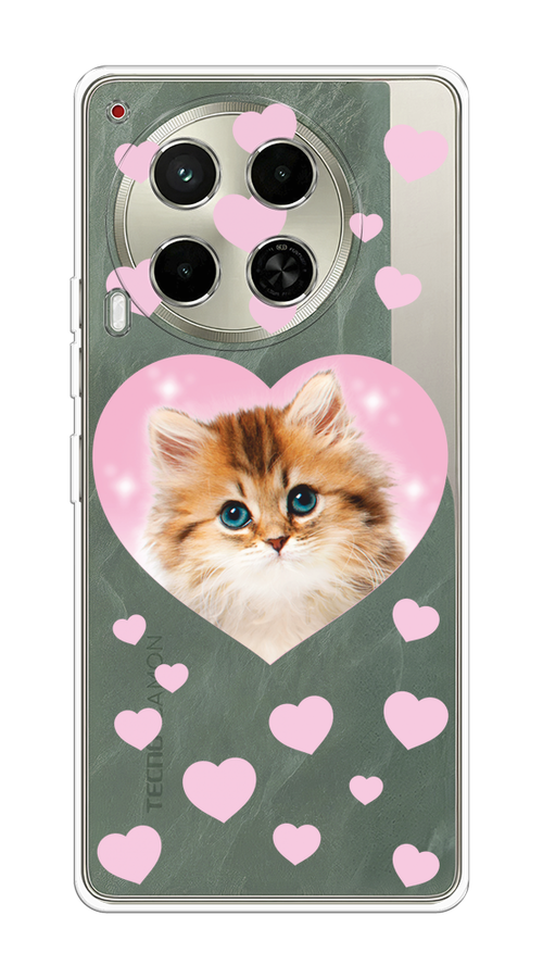 

Чехол на Tecno Camon 30 5G "Котенок в сердце", Розовый;оранжевый;белый;прозрачный, 305550-1