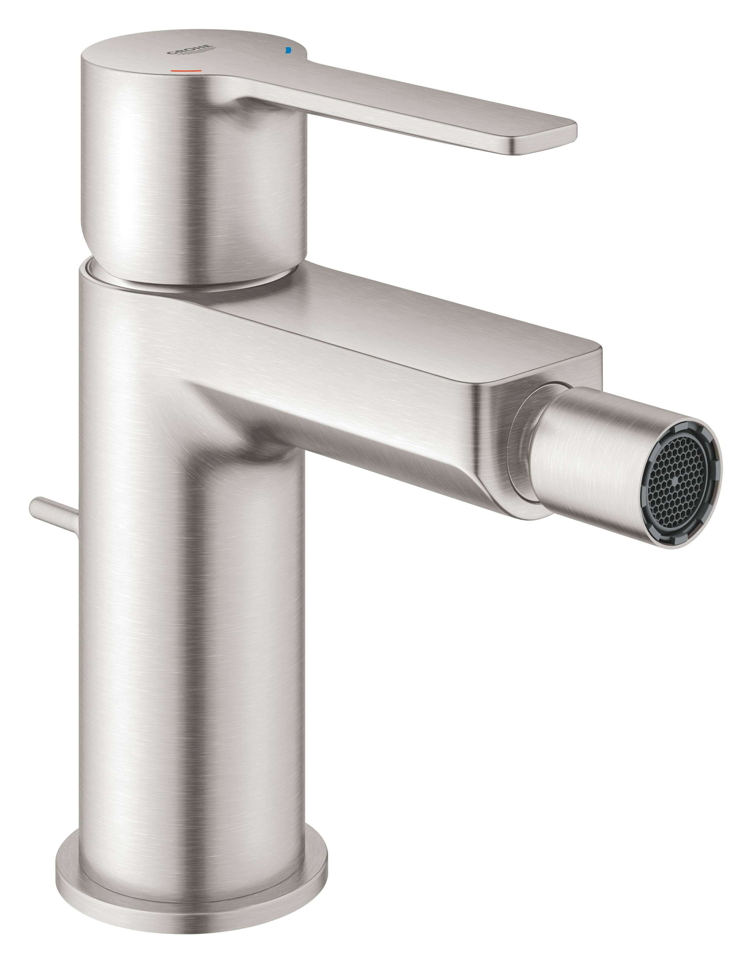 

Смеситель для биде GROHE Lineare New с донным клапаном, суперсталь (33848DC1)