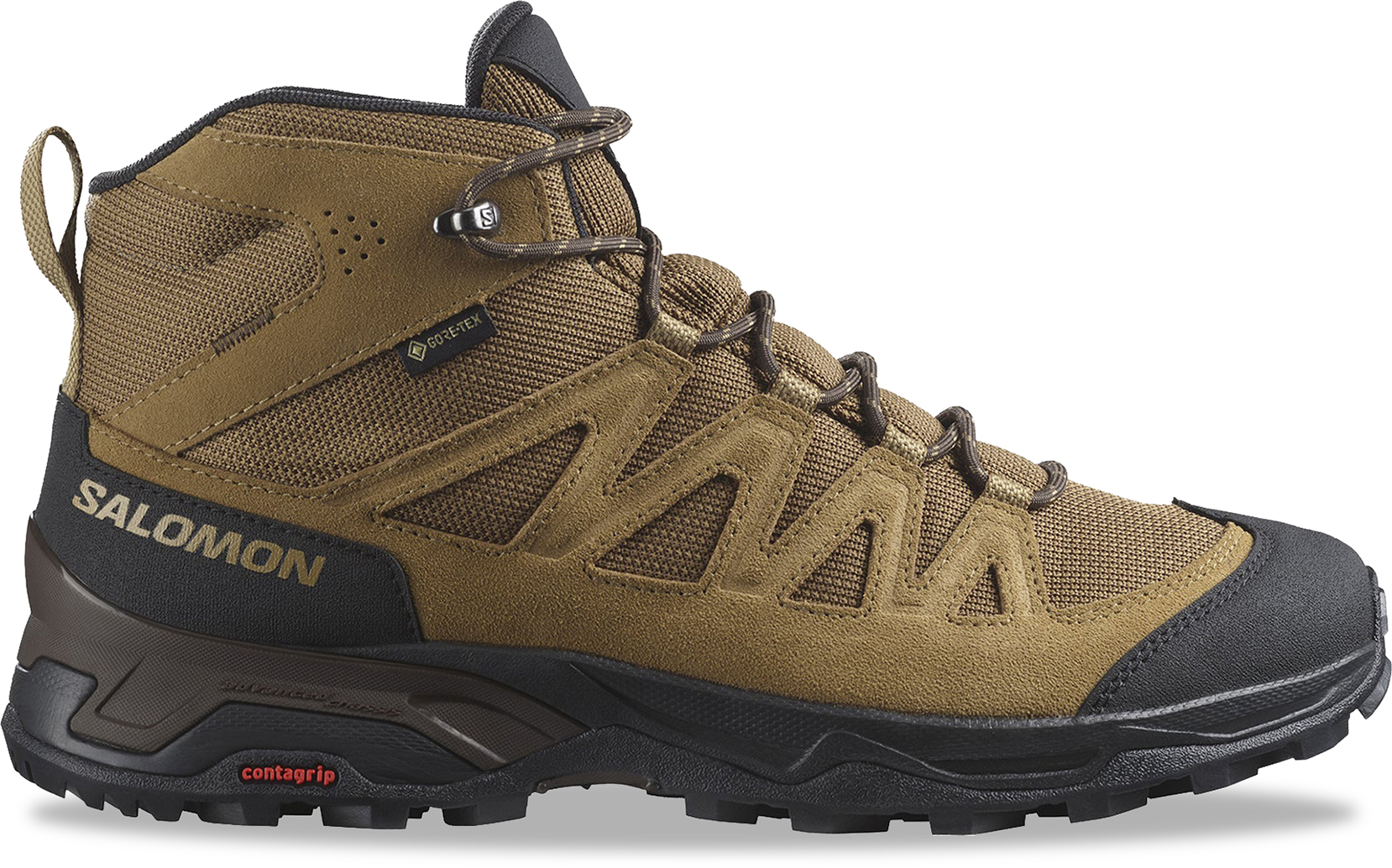 Кроссовки мужские Salomon X Ward Leather MID GTX (2023) коричневые 46 2/3 EU