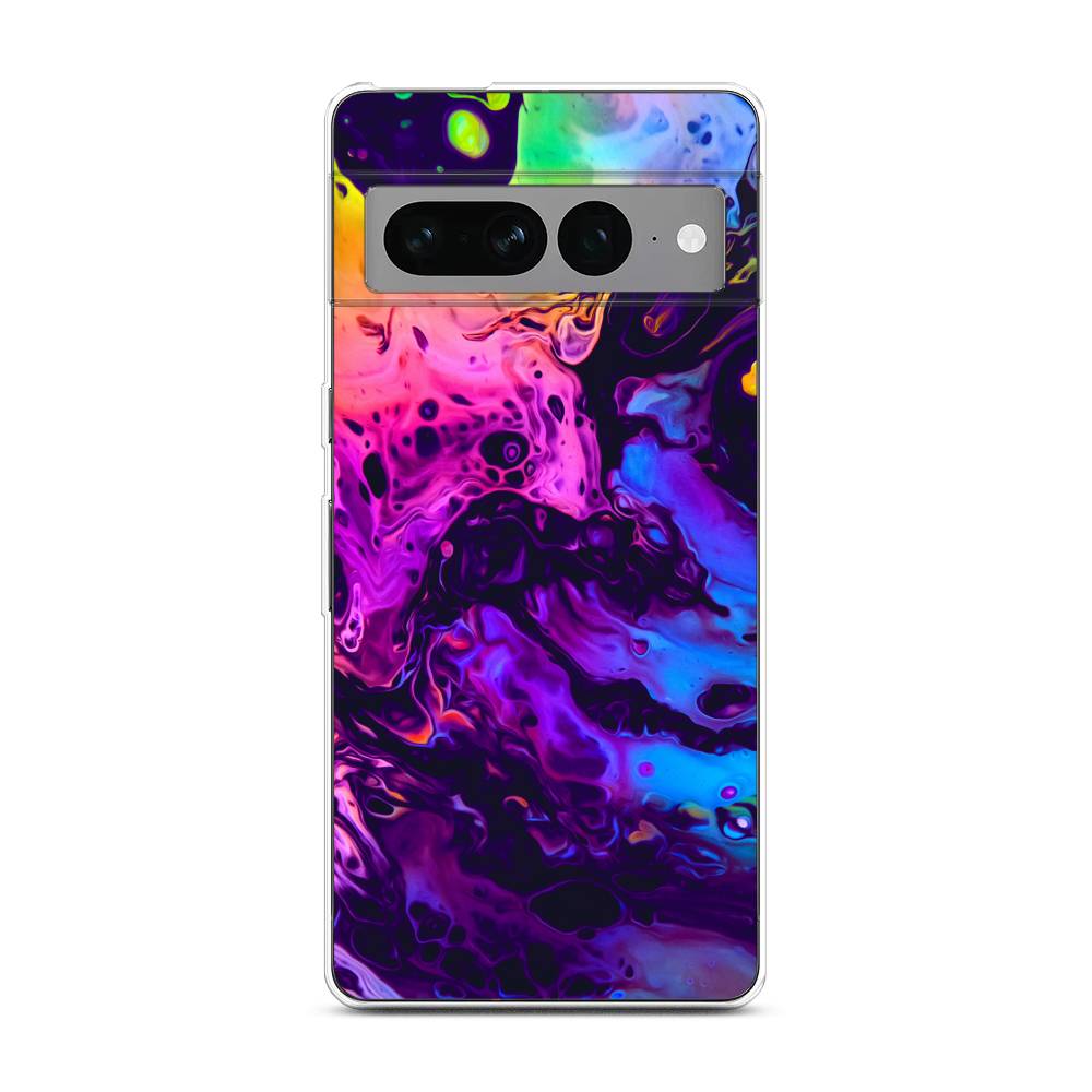 

Силиконовый чехол "ACID fluid" на Google Pixel 7 Pro / Гугл Пиксель 7 Про, Разноцветный