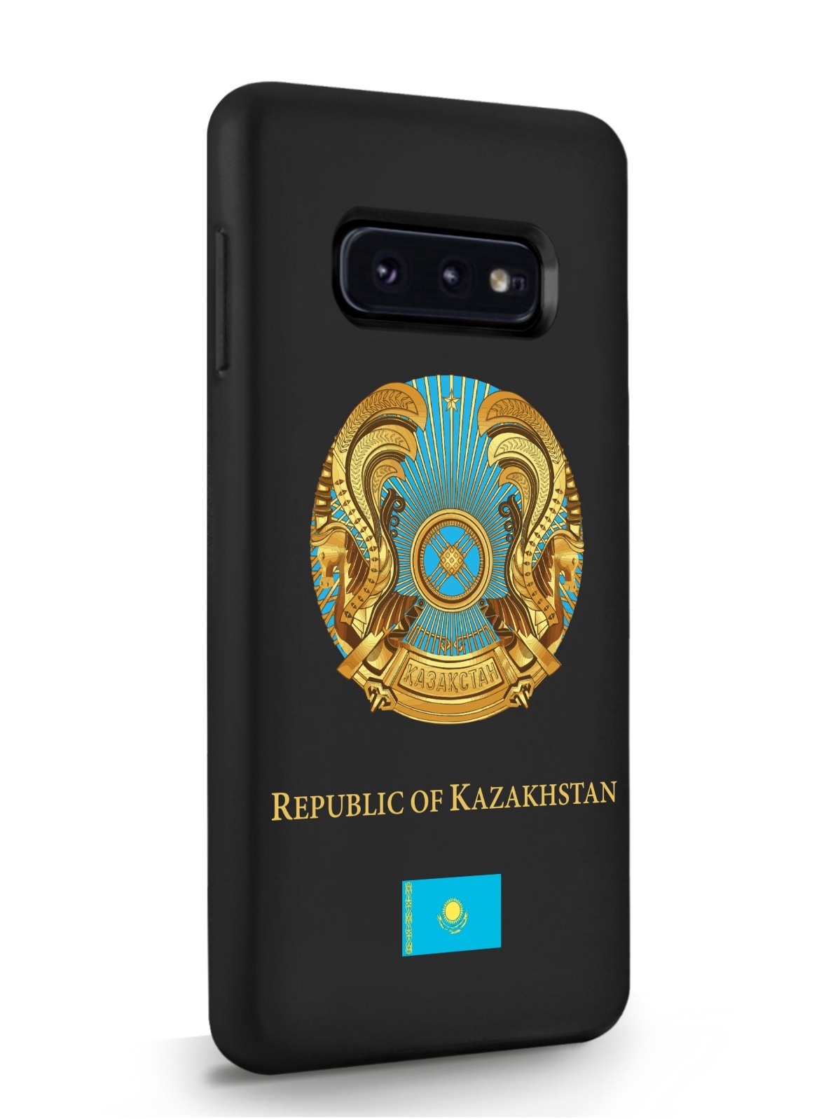 фото Чехол signumcase для samsung galaxy s10e герб казахстана черный