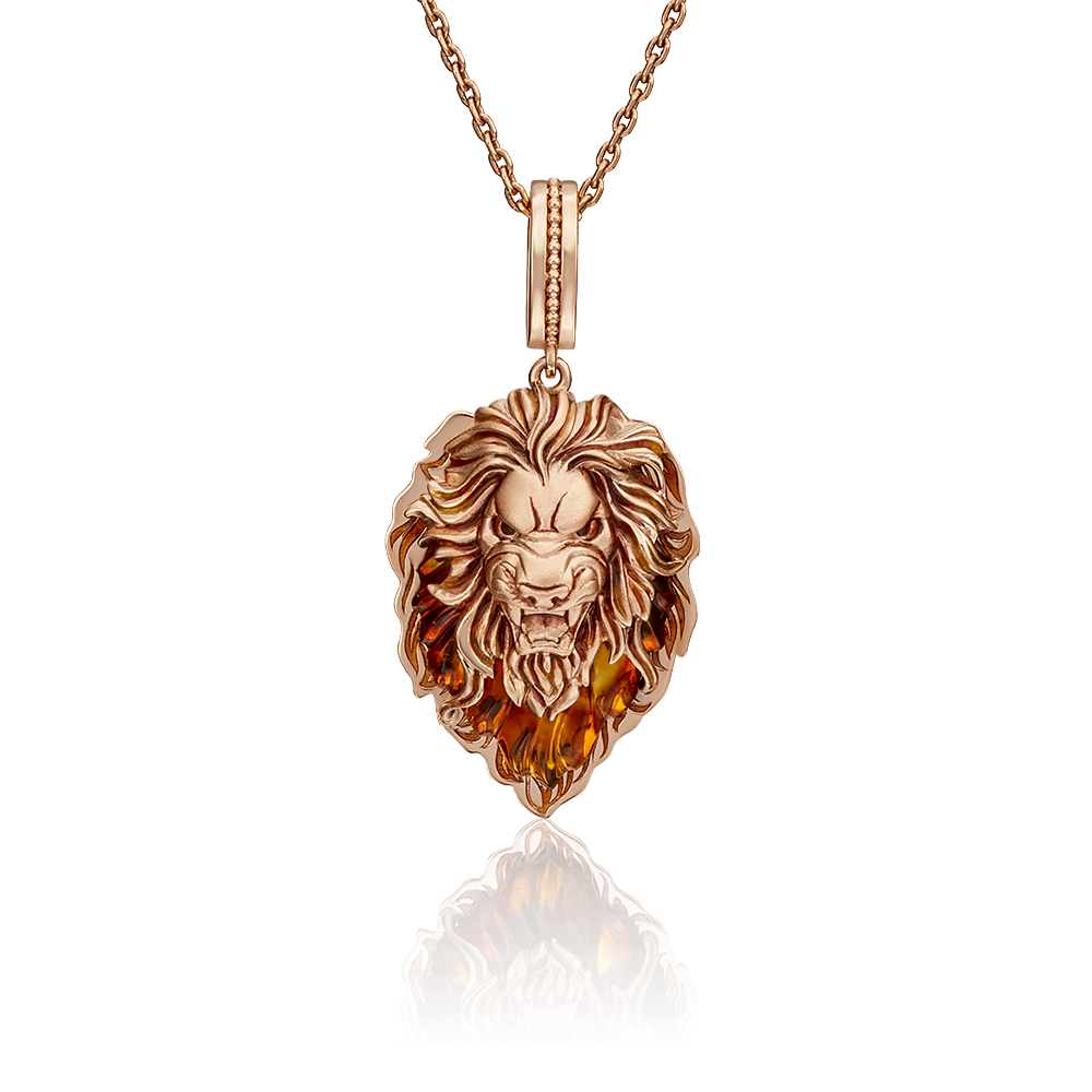 

Кулон из золота PLATINA jewelry 03-2884-00-271-1110-58, янтарь, 03-2884-00-271-1110-58