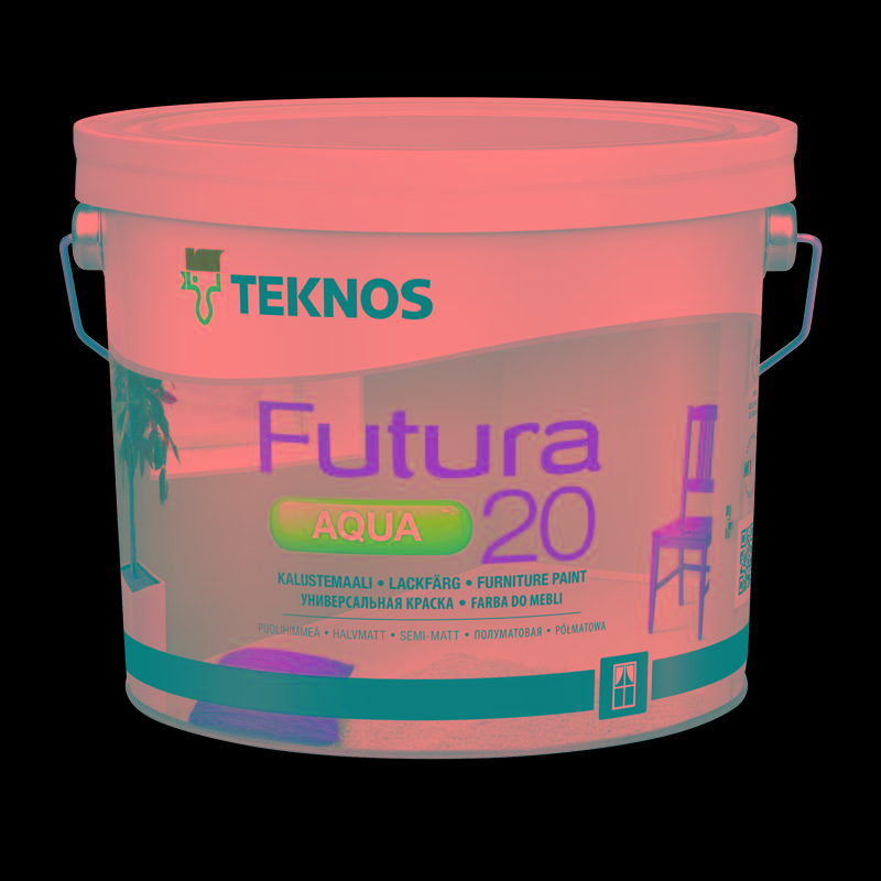 

Краска Teknos полуматовая белая Futura Aqua 20 РМ1 2,7 л