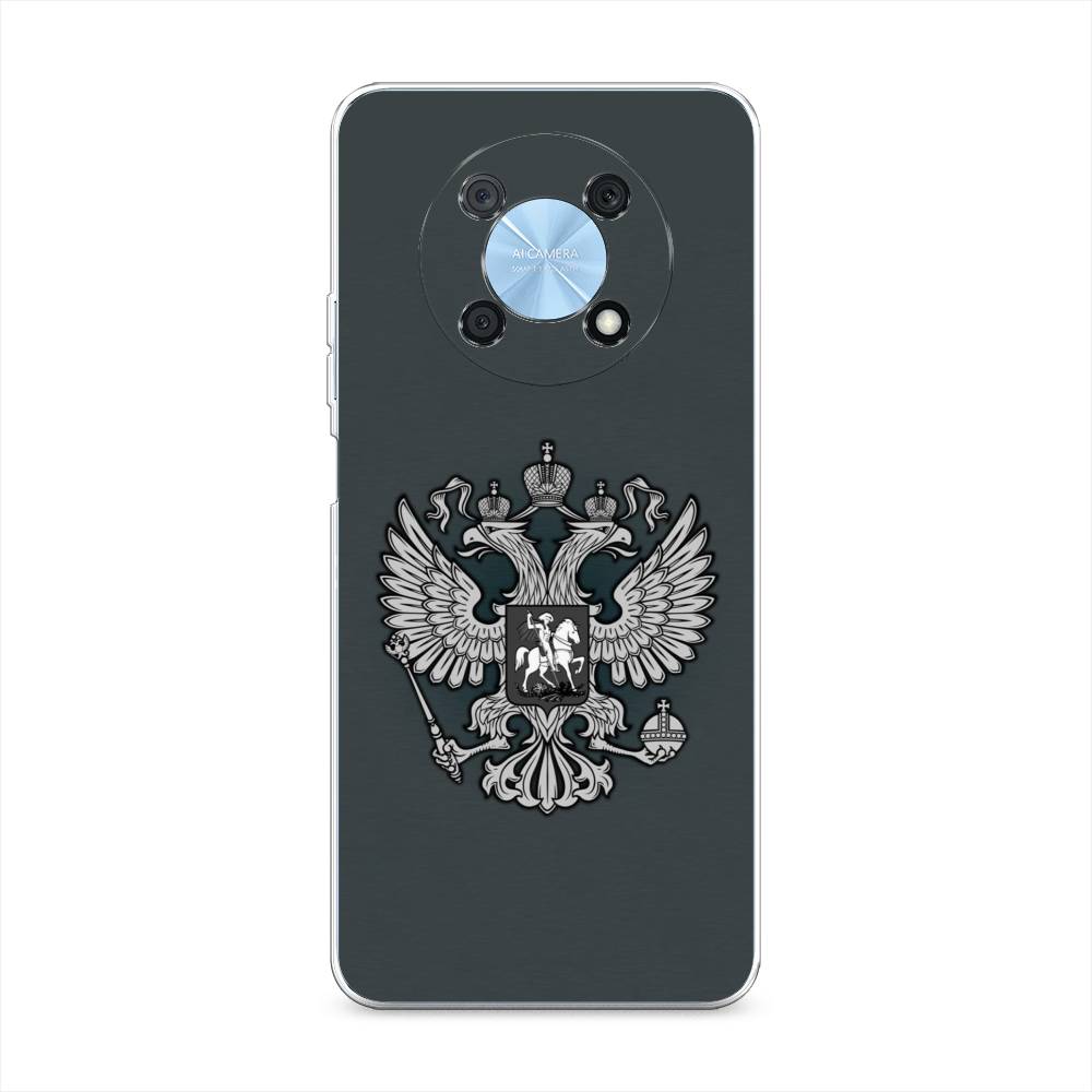 

Чехол Awog на Huawei Nova Y90 "Герб России серый", Разноцветный