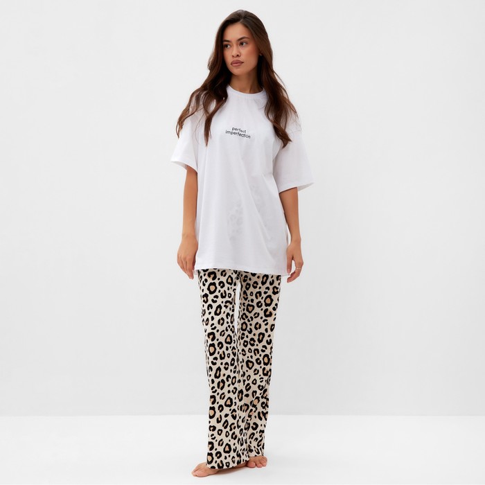 

Пижама женская KAFTAN П00000560 бежевая 52-54, Бежевый, П00000560