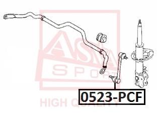 

ASVA Тяга стабилизатора передн.подвески LR ASVA 0523PCF