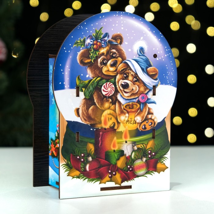 

Коробка для конфет "Шар", с двухсторонней крышкой, 19 х 14 х 8 см, Разноцветный