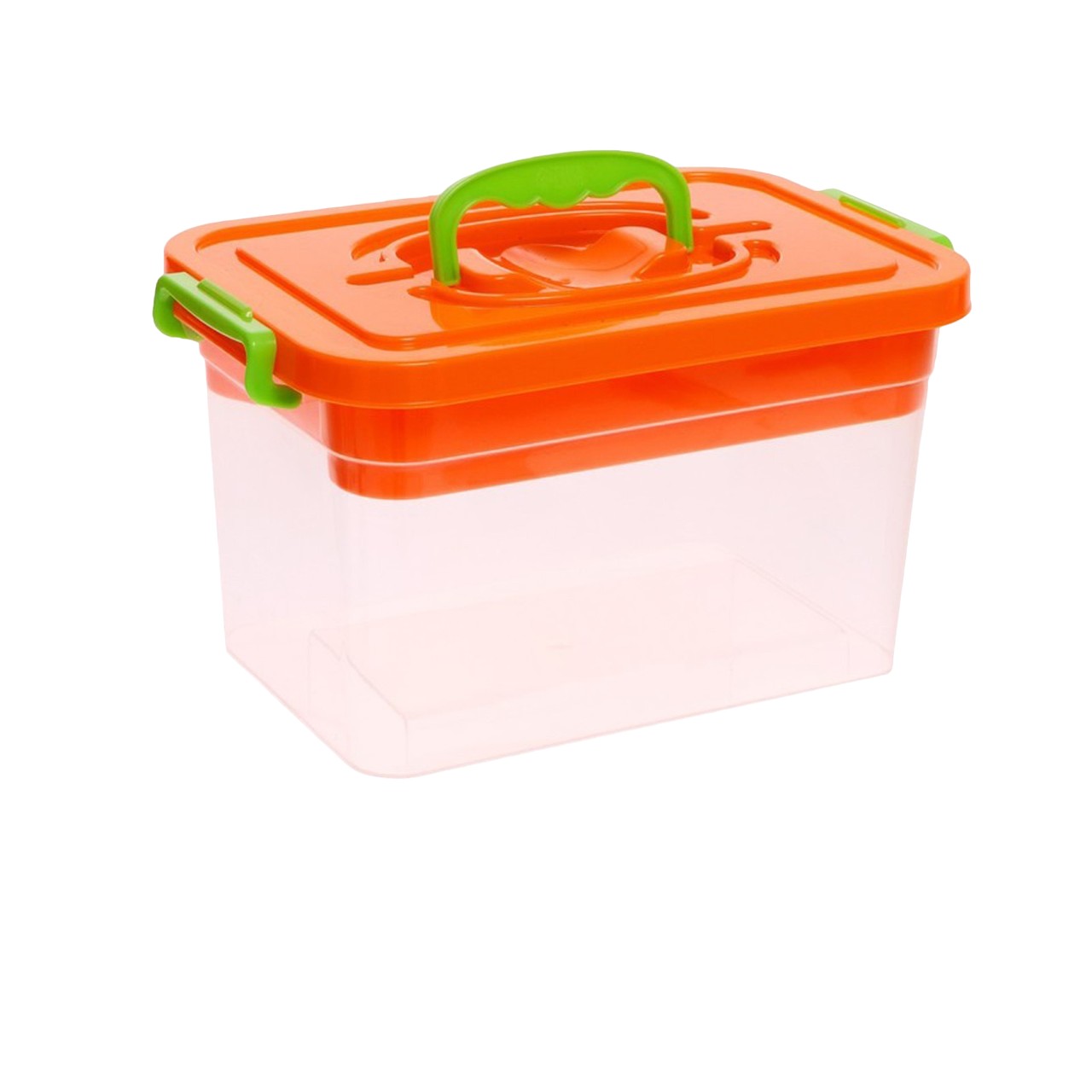 Контейнер для хранения с крышкой и вкладышем 6,5 л, цвет оранжевый