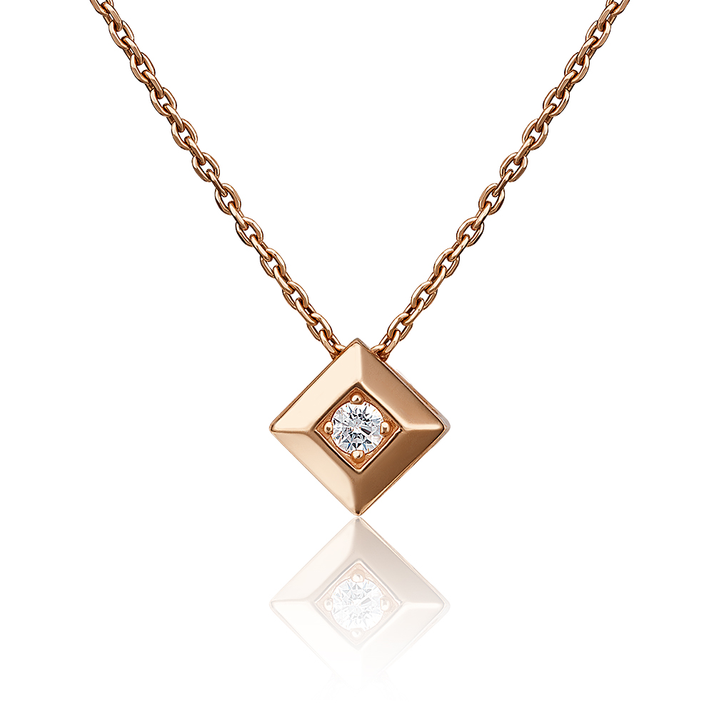 

Бегунок из красного золота PLATINA jewelry 03-0306-00-501-1110-38, Swarovski, 03-0306-00-501-1110-38