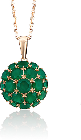 

Кулон из красного золота PLATINA jewelry 03-2277-00-274-1110-47, халцедон, 03-2277-00-274-1110-47
