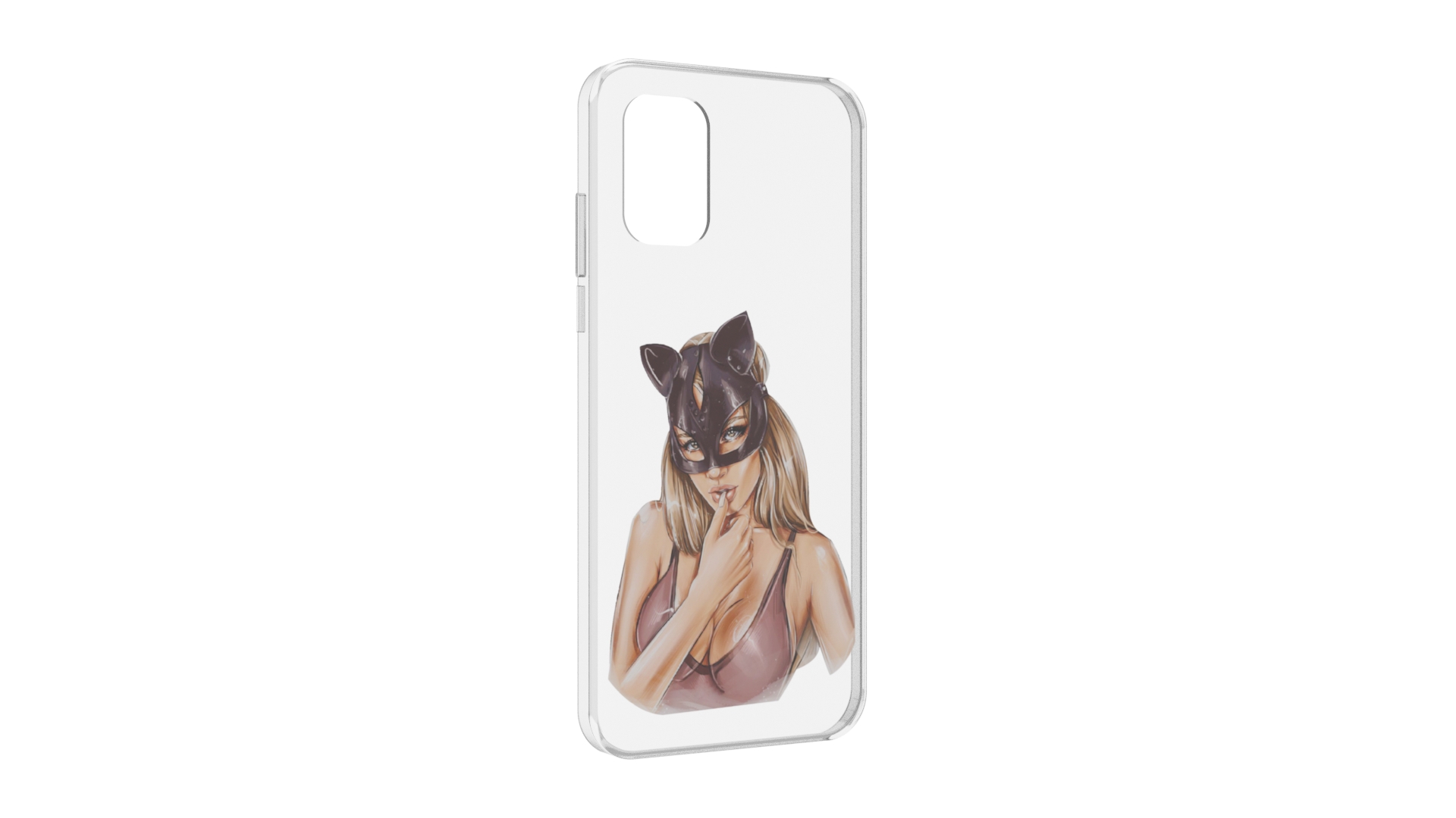 Чехол MyPads девушка-в-купальнике-с-маской-кошки женский для Nokia G21