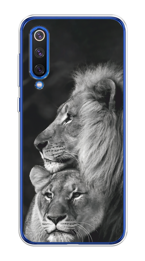 

Чехол на Xiaomi Mi9 SE "Львиная пара", Черный;серый;белый, 35250-1