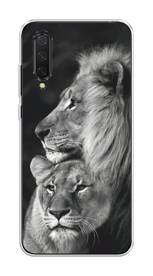 

Чехол на Xiaomi Mi CC9/Mi A3 Lite/Mi 9 Lite "Львиная пара", Черный;серый;белый, 36150-1