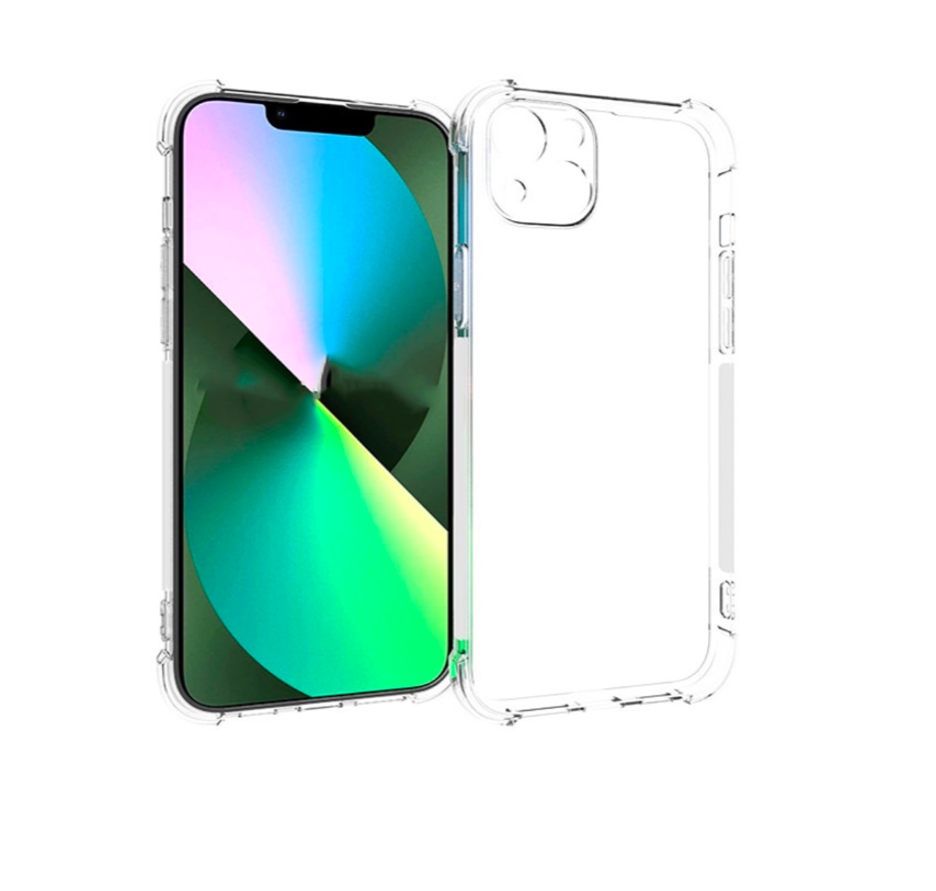 

Чехол-бампер MyPads Tocco для iPhone 14 Plus с усиленной защитой углов противоударный проз, Прозрачный
