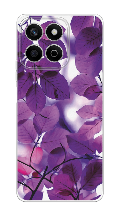 

Чехол на Honor X7c Сиреневые листики, Фиолетовый;голубой, 6125250-1