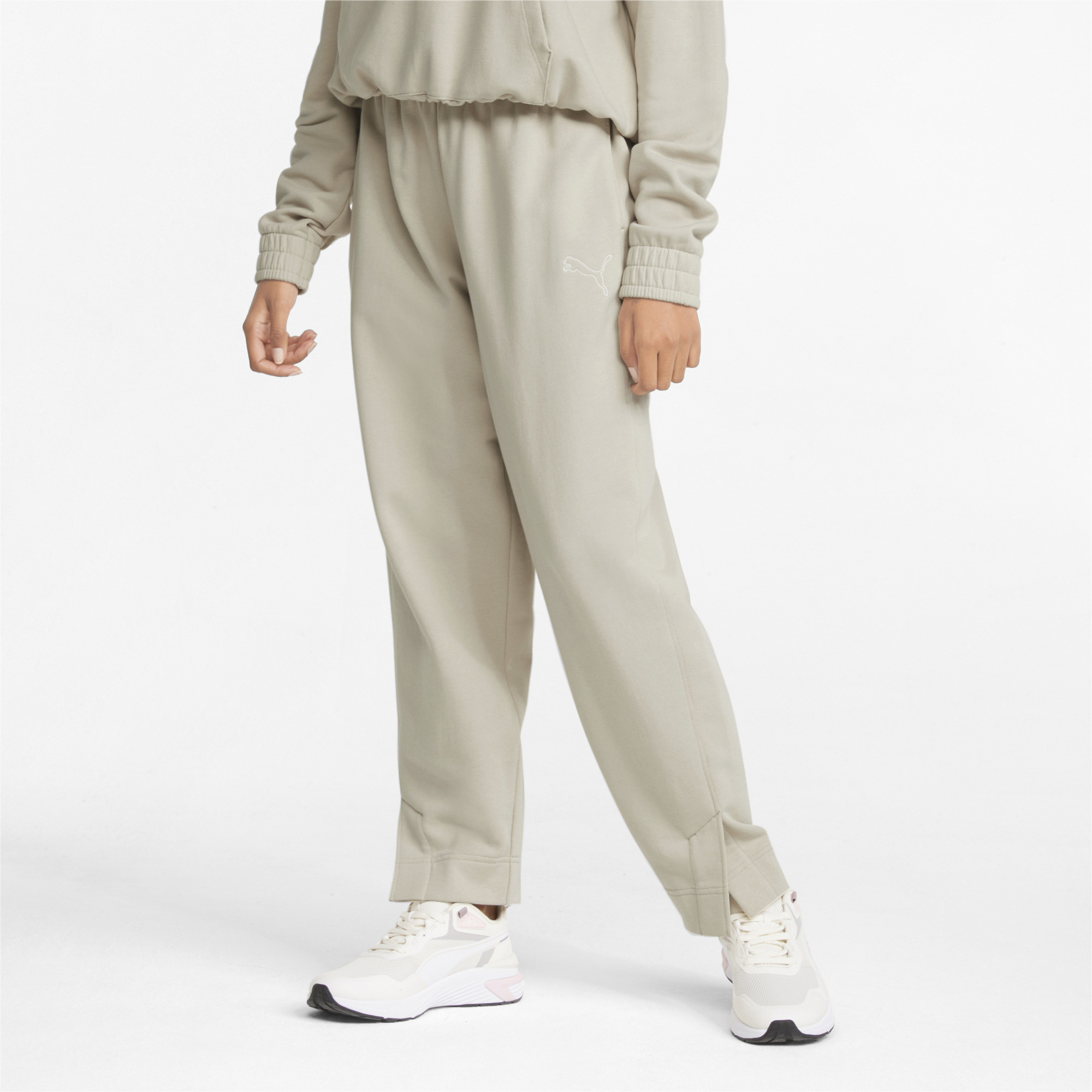 

Спортивные брюки женские PUMA Her High-Waist Pants Track бежевые 2XS, Her High-Waist Pants Track