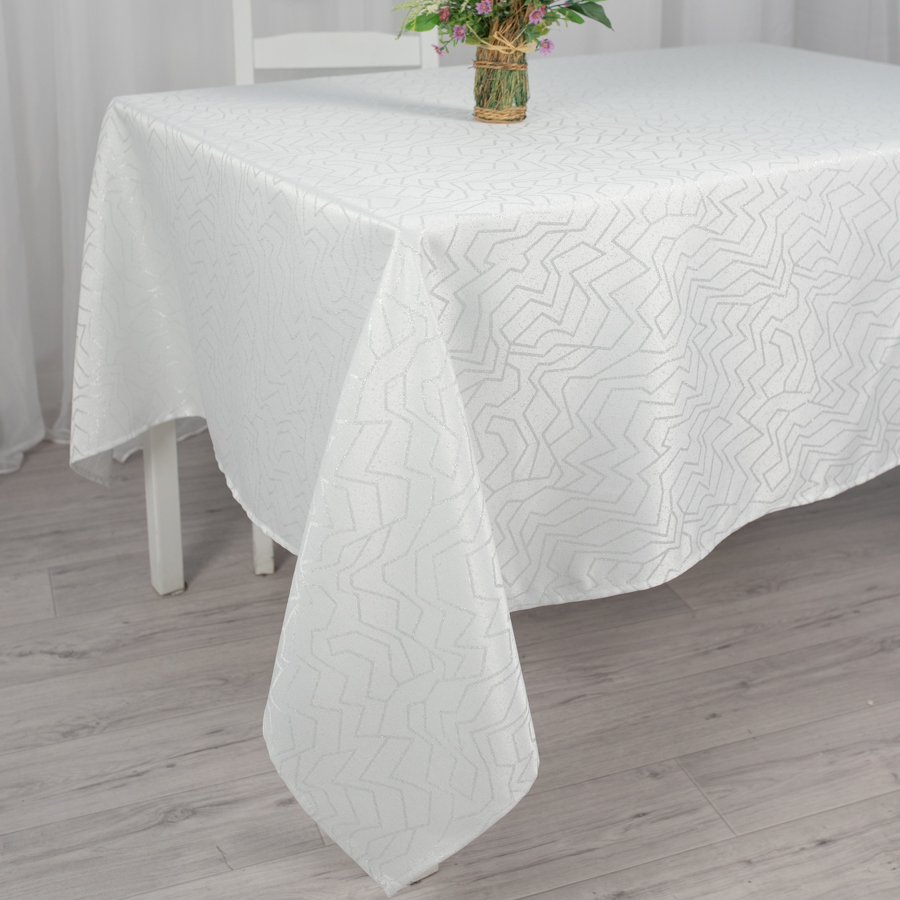 

Скатерть WELLNESS, WF205-Гармония 01, 200x150, Белый