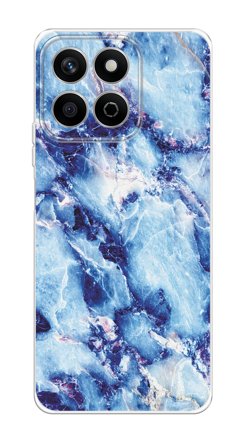 

Чехол на Honor X7c Мрамор с синими прожилками, Синий, 6125250-1