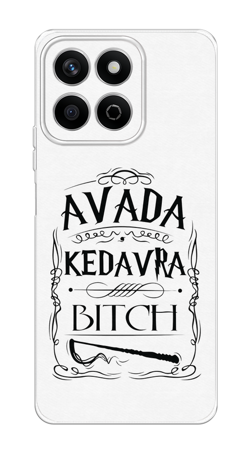 

Чехол на Honor X7c Avada kedavra bitch, Белый;серый;черный, 6125250-1