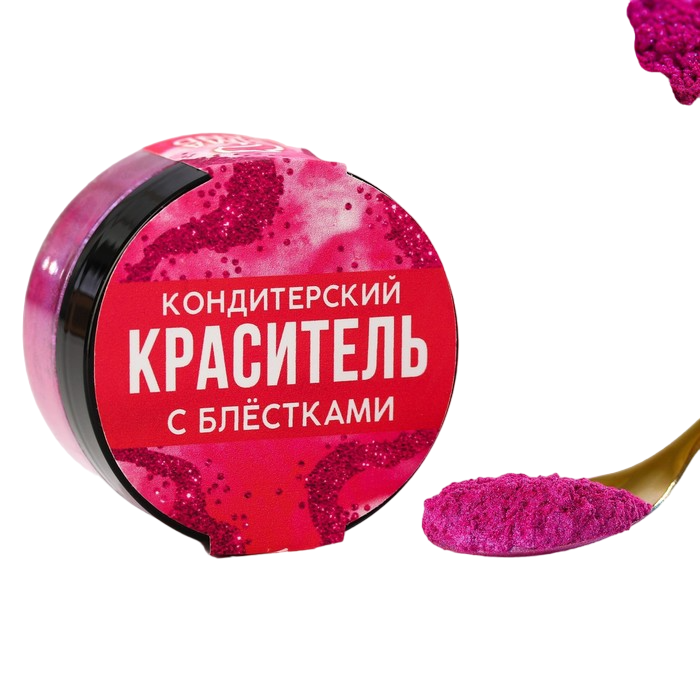 Блестки съедобные сердца золото Edible Gold Hearts Rainbow Dust, 2 гр