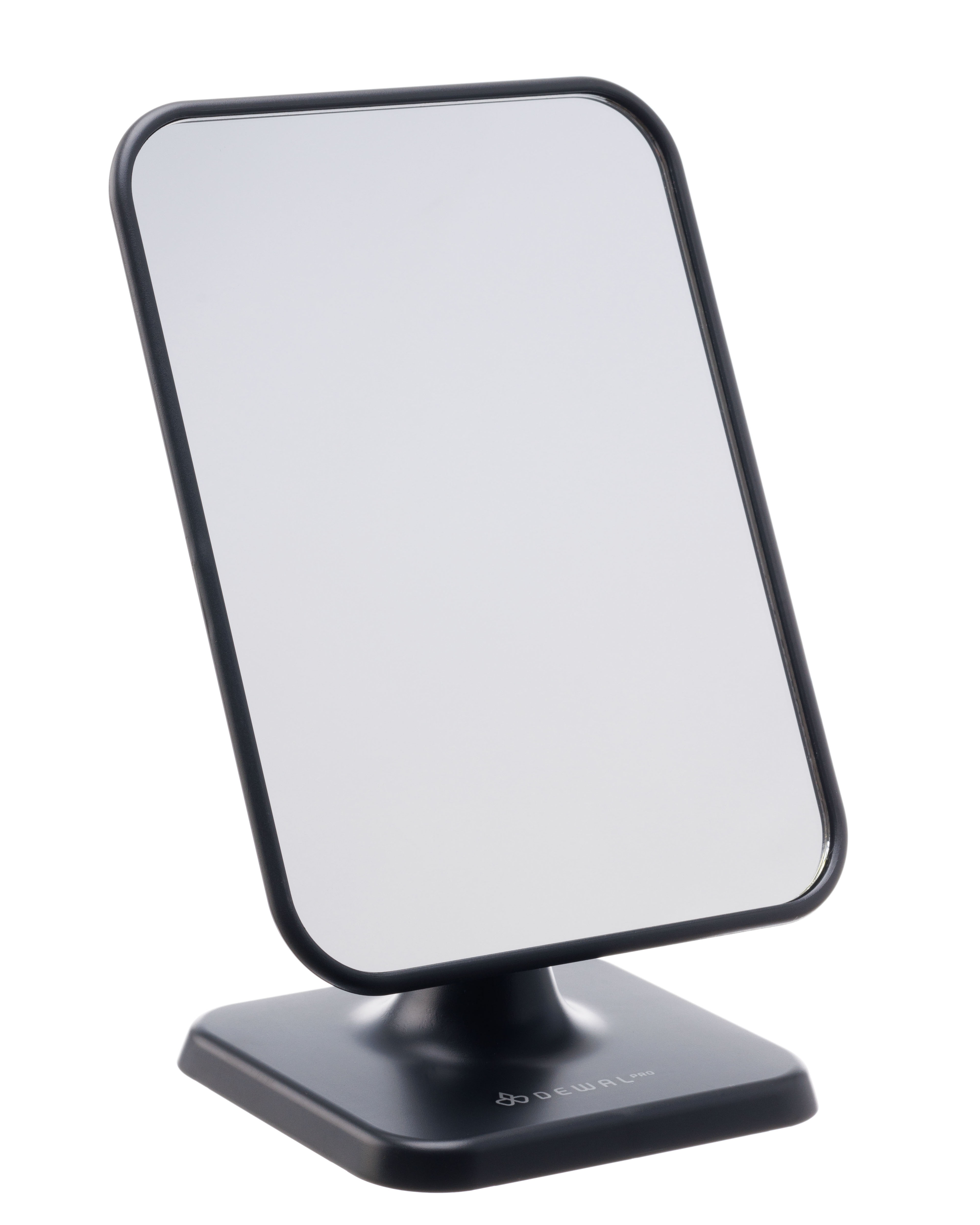 Зеркало настольное DEWAL PRO MR-416 прямоугольное одностороннее 15,3х20 см пластик, черное