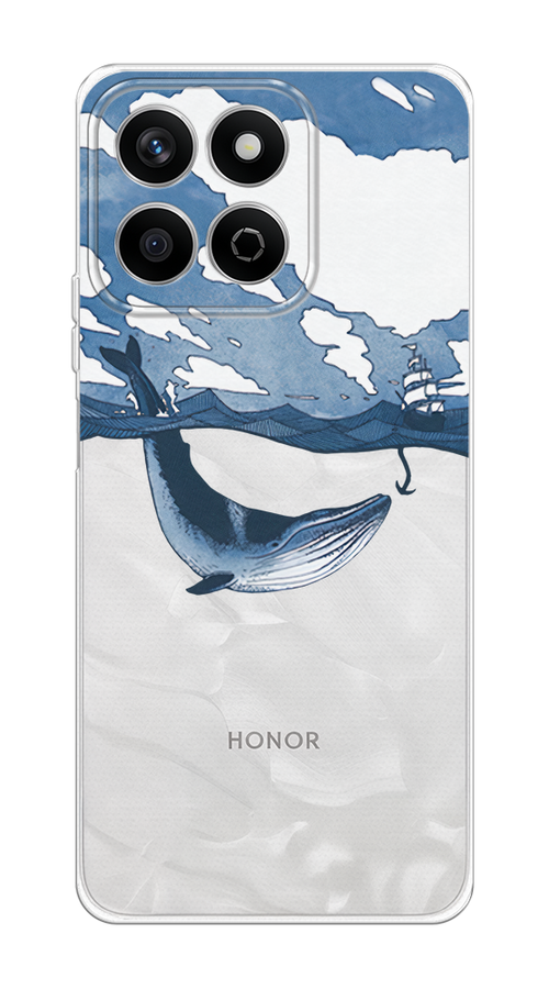 

Чехол на Honor X7c Большой кит, Синий, 6125250-1