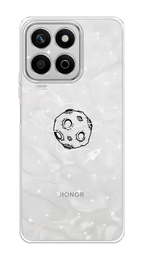 

Чехол на Honor X7c Полет вокруг луны, Белый;серый;черный, 6125250-1