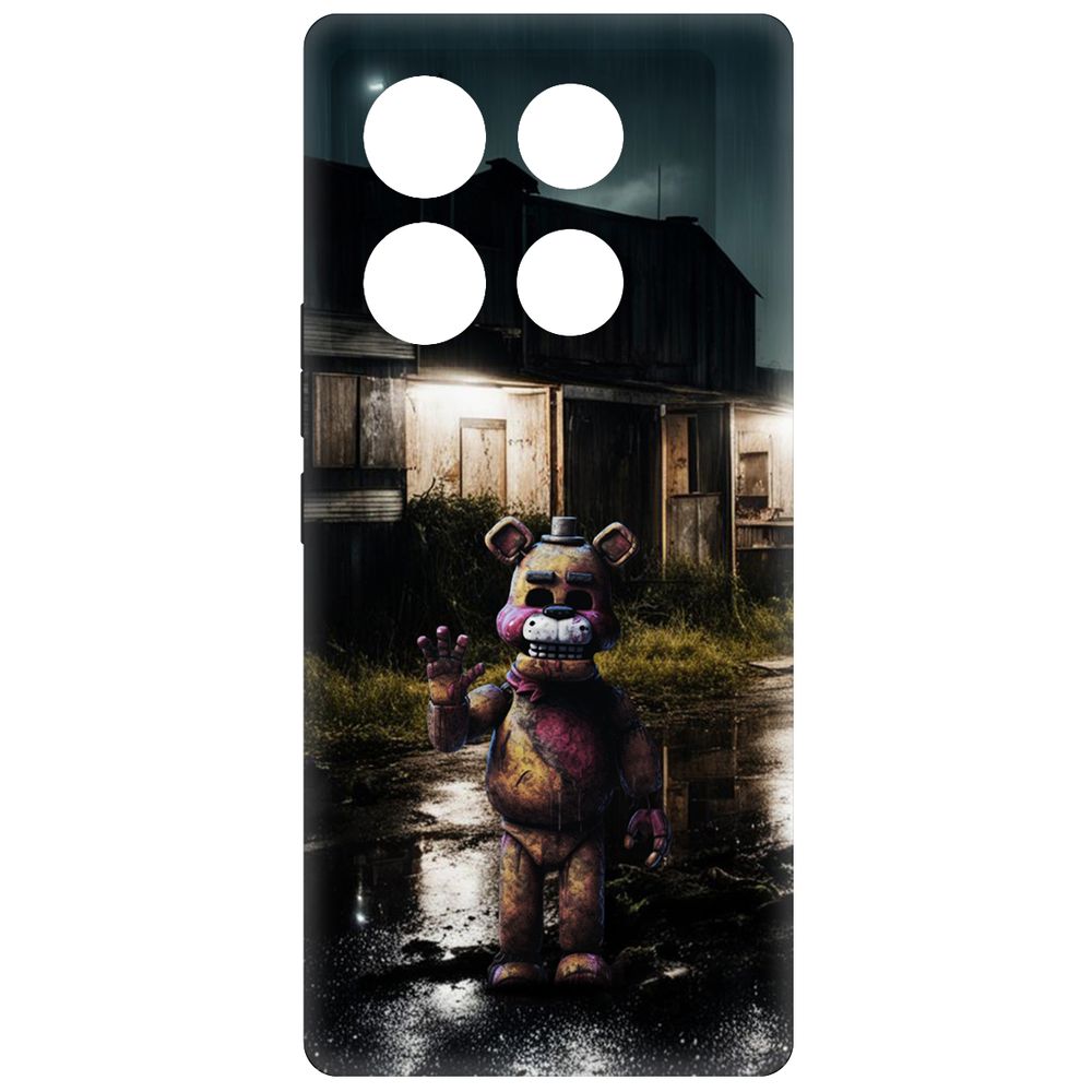 

Чехол-накладка Krutoff Soft Case ФНАФ - Фредди под дождем для INFINIX Note 40 Pro 5G, Черный