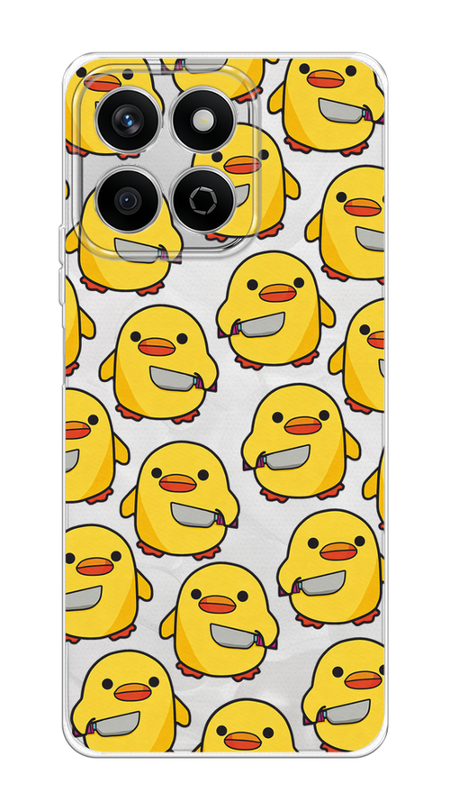 

Чехол на Honor X7c Утка с ножом, Прозрачный;желтый;оранжевый, 6125250-1