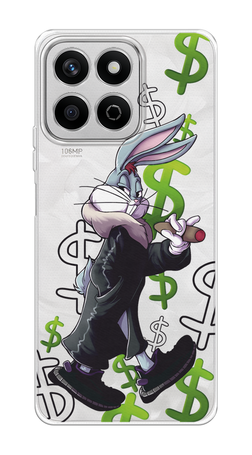 

Чехол на Honor X7c Rich Bugs Bunny, Зеленый;черный;голубой, 6125250-1