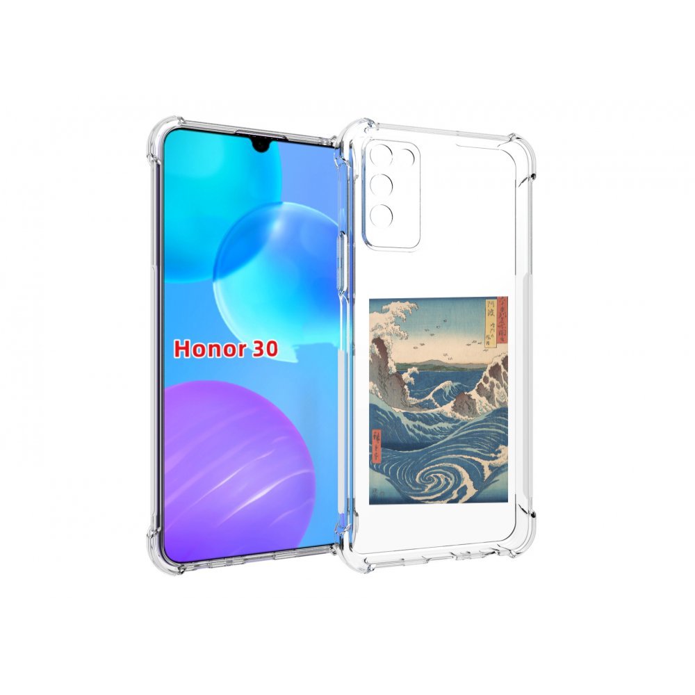 

Чехол MyPads картинка волны водоворот для Huawei Honor 30 Lite, Tocco