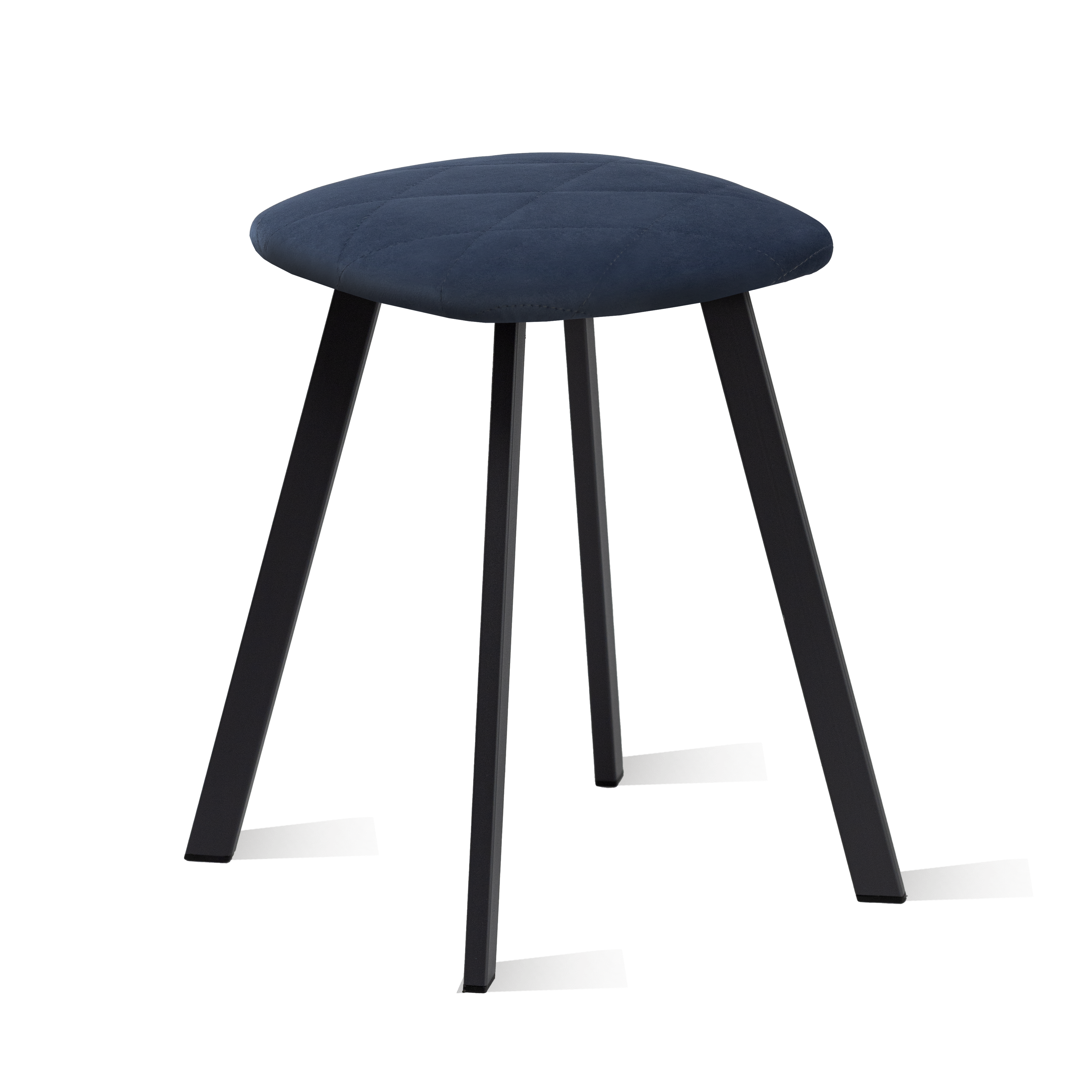 Табурет для кухни Фортресс Омега, синий/черный муар матовый