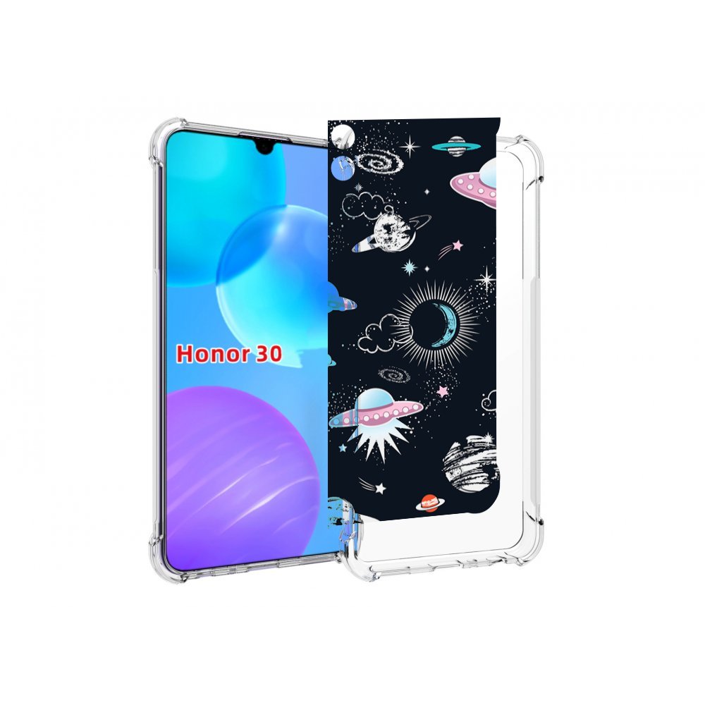 

Чехол MyPads космос-мини-картинки для Huawei Honor 30 Lite, Tocco