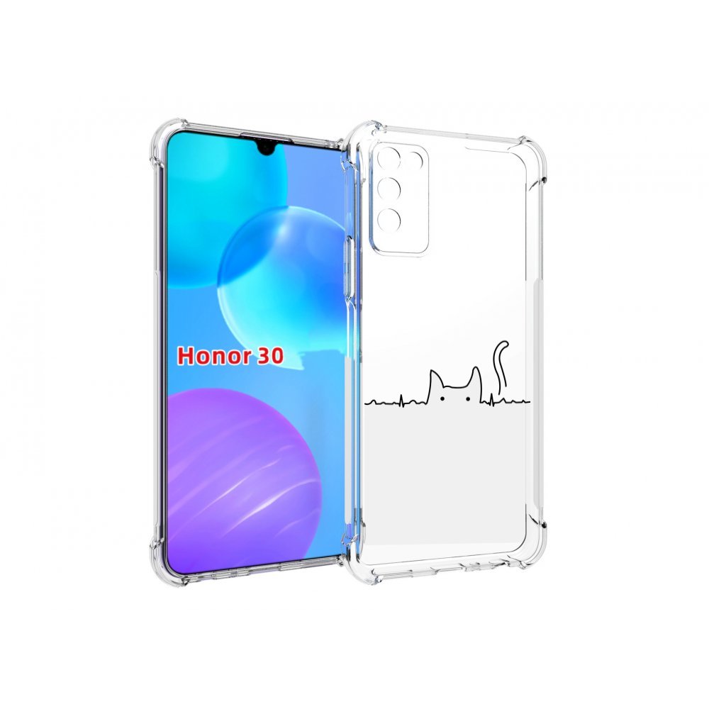 

Чехол MyPads кот-музыкальный для Huawei Honor 30 Lite, Tocco