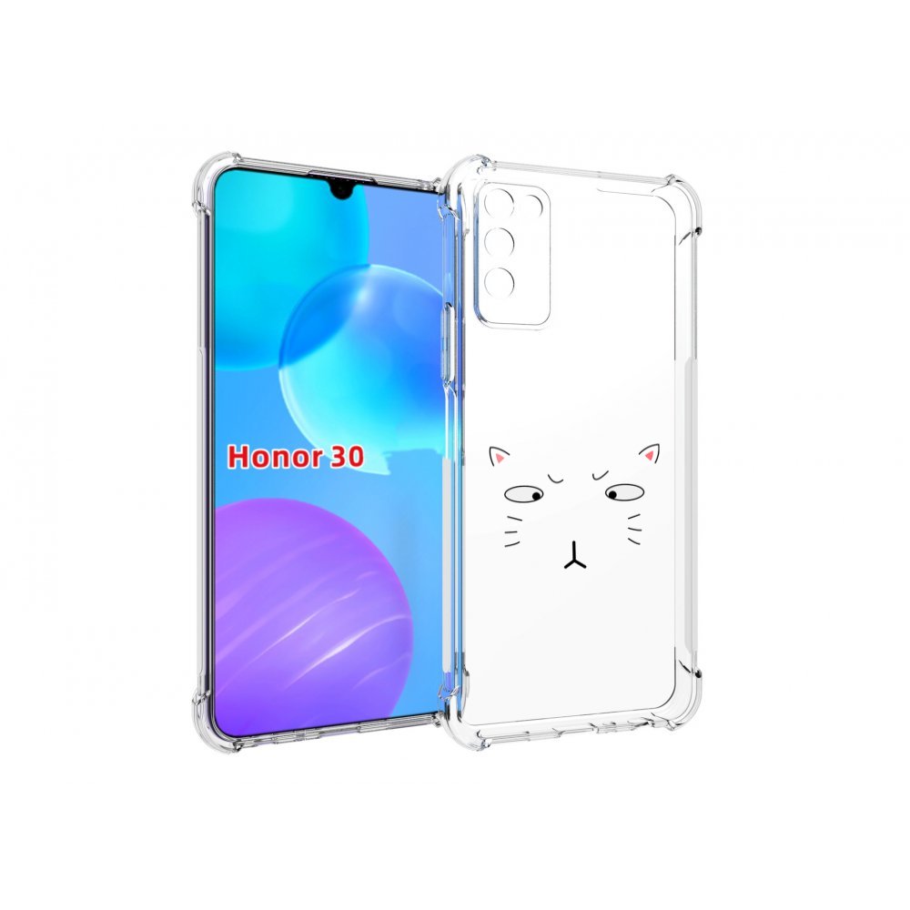 

Чехол MyPads кот-части-лица для Huawei Honor 30 Lite, Tocco