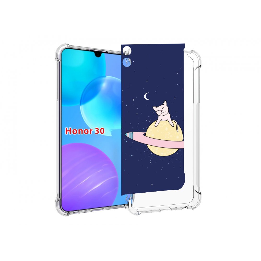 

Чехол MyPads котик на планете для Huawei Honor 30 Lite, Tocco