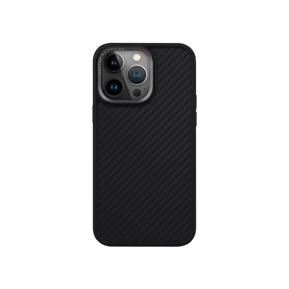 

Чехол Kzdoo Keivlar для iPhone 15, арамид (кевлар) ударопрочный, ультратонкий - Черный, KeivlariPhone15black iPhone 15