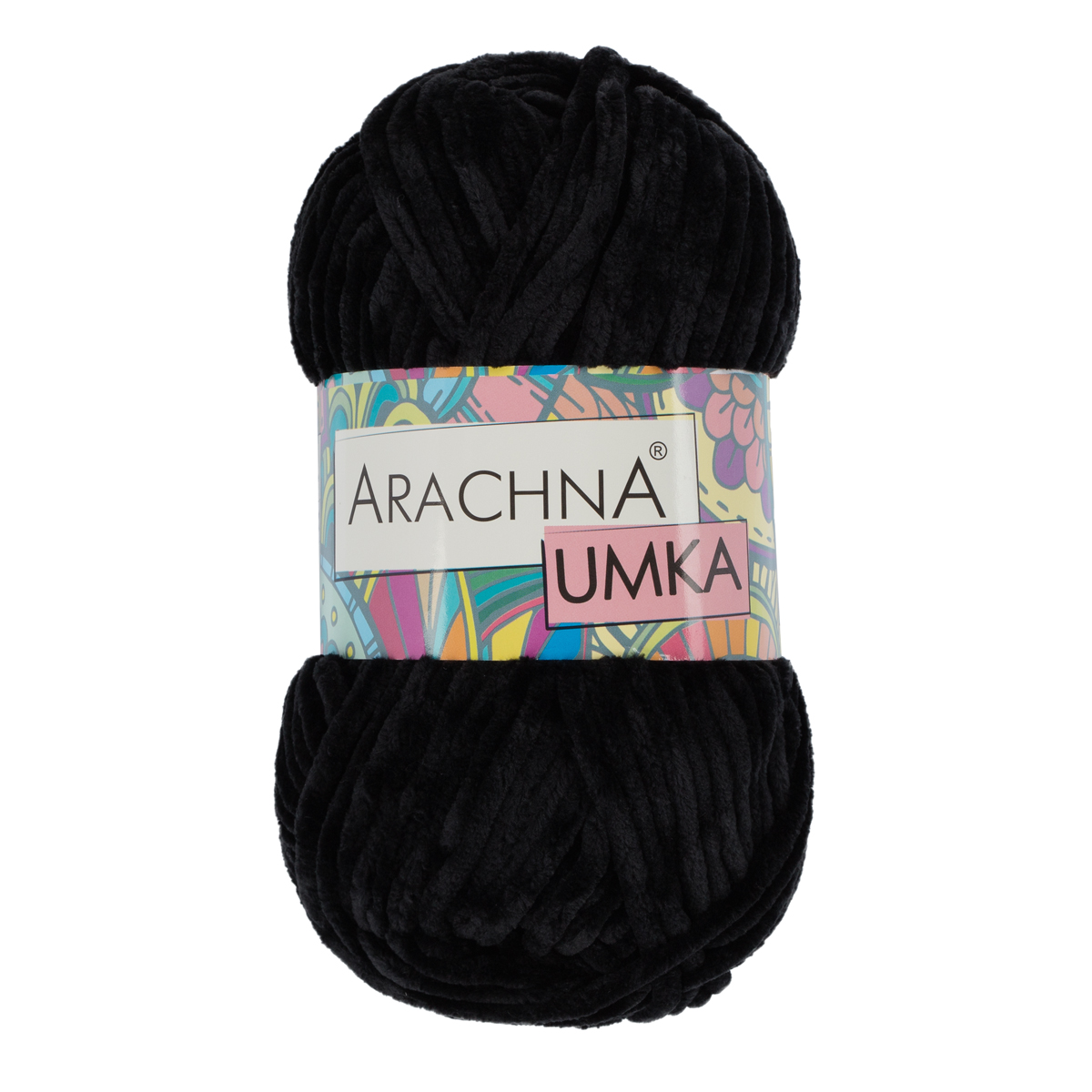 

Пряжа ARACHNA UMKA 100% полиэстер 1 шт. х 100 г 120 м №10 черный, UMKA