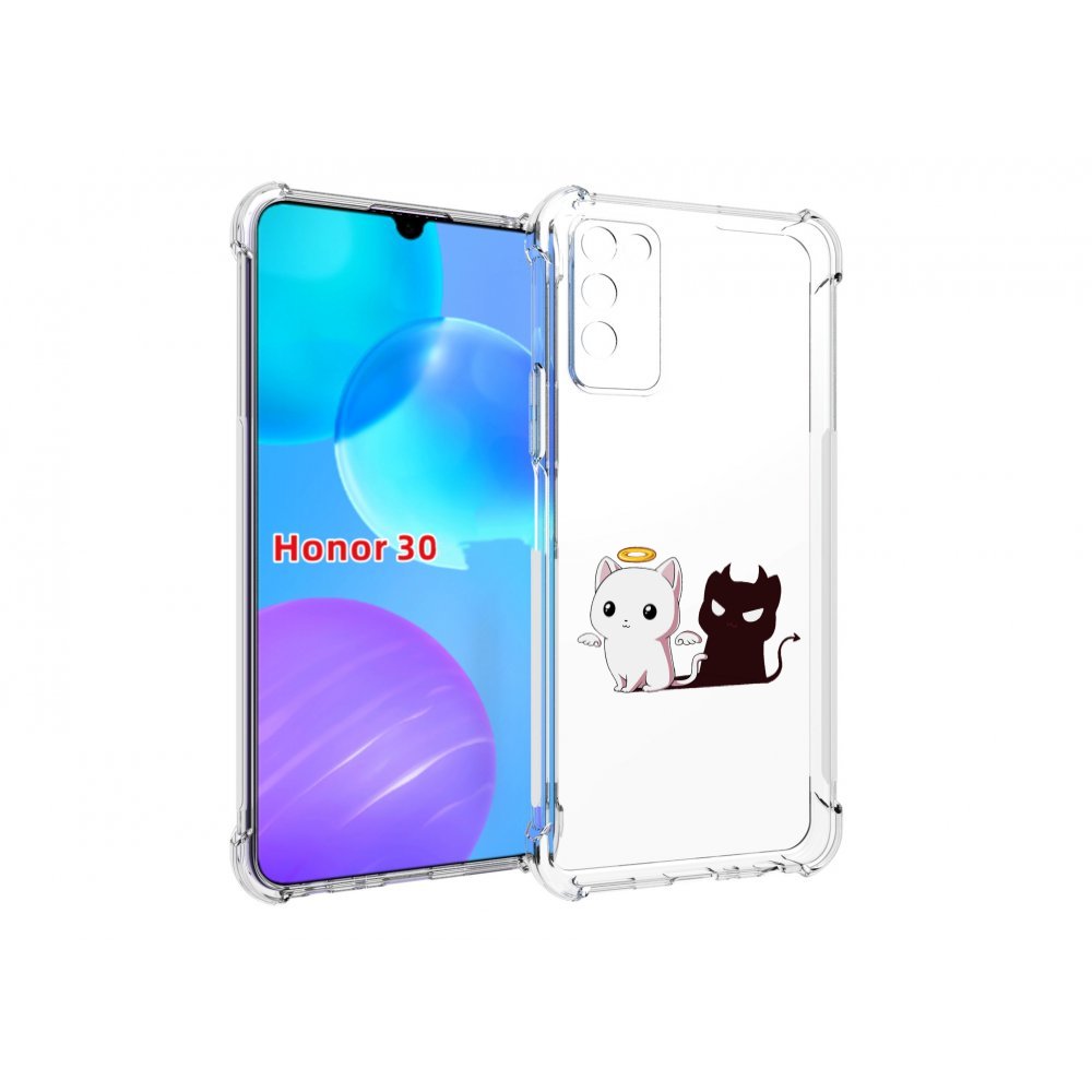 

Чехол MyPads котик-с-злой-тенью для Huawei Honor 30 Lite, Tocco