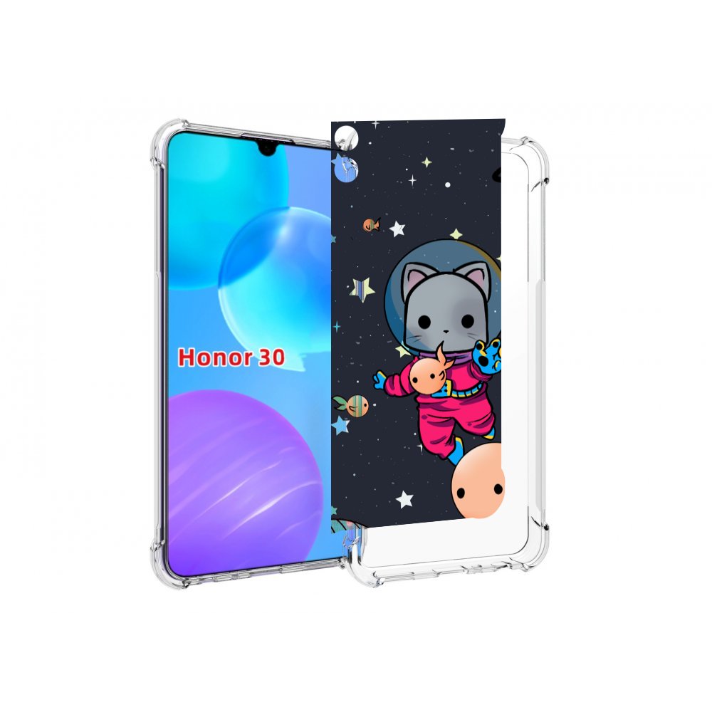 

Чехол MyPads котик-с-рыбкой-в-космосе для Huawei Honor 30 Lite, Tocco
