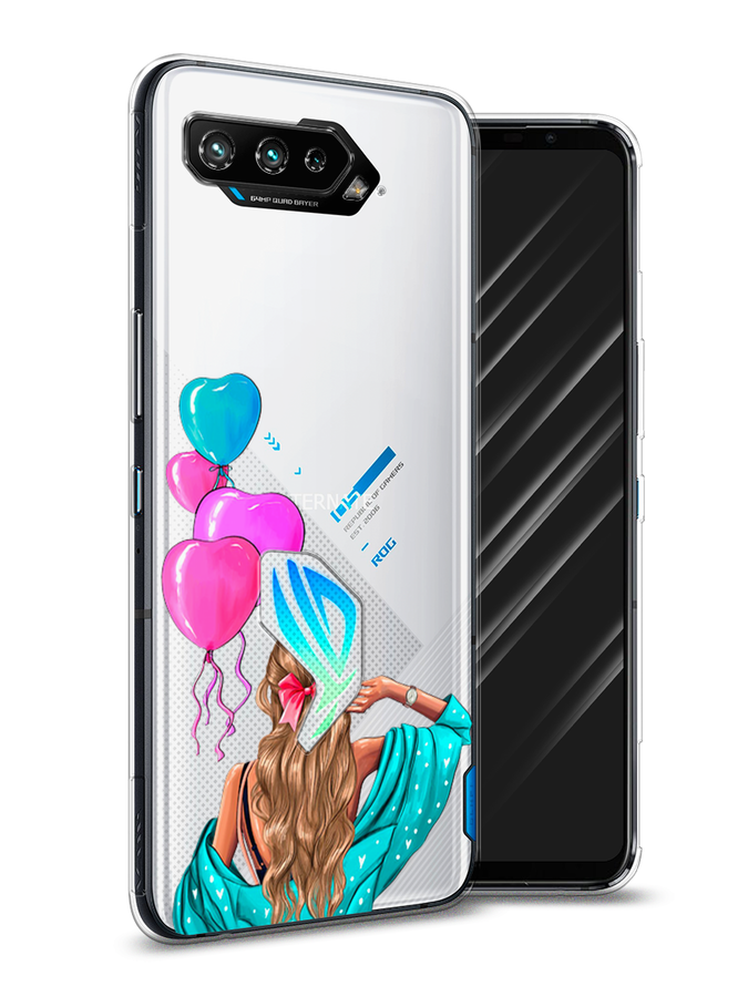 

Чехол Awog на Asus ROG Phone 5S "День Рождения", Голубой;розовый;бежевый, 44550-7