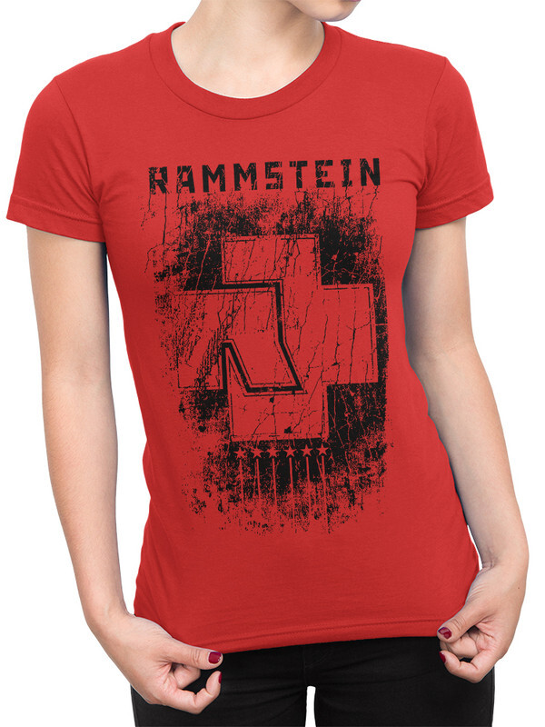 фото Футболка женская design heroes rammstein красная xl