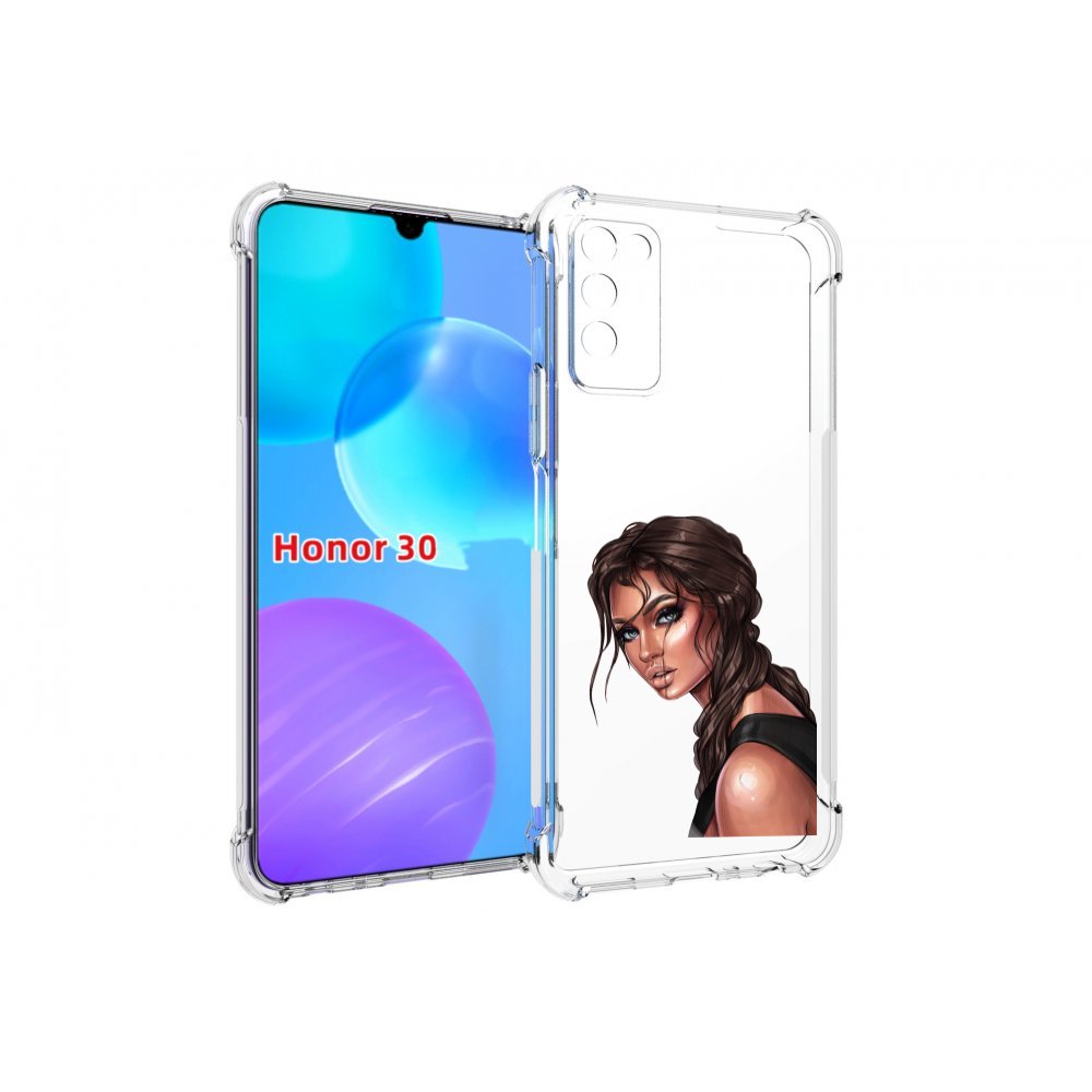 

Чехол MyPads красивая-девушка-в-черной-майке женский для Huawei Honor 30 Lite, Tocco