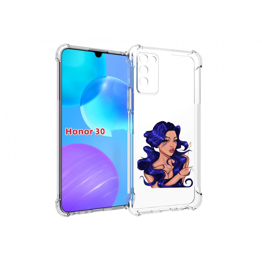 

Чехол MyPads красивая-девушка-с-синими-волосами женский для Huawei Honor 30 Lite, Tocco